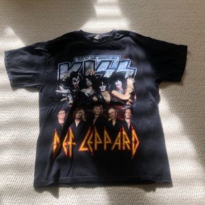 KISS & Def Leppard concert shirt